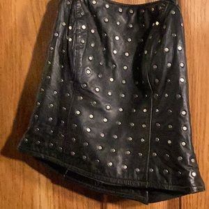 Womens Harley Davidson leather halter studded